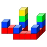 Brinquedos do cubo colorido