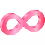 Simbol merah muda tanpa batas