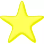 3D amarela estrela
