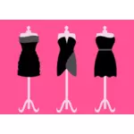 Lady outfit on a stand vector illustration