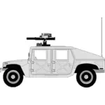 Vektorgrafik av militära bil