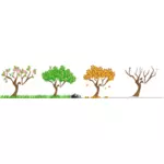 Trees vector image