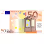 Vektorový obrázek 50 Euro bankovky