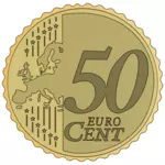 Vector afbeelding van 50 eurocent