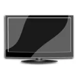 Flat TV vector image