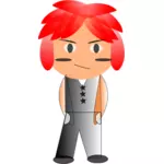 Kid with red hair