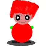 Cartoon red-haired character