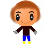 Animovaný chlapec vektorový obrázek