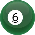 Groene snooker bal