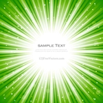 White stars on green background