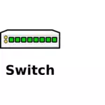 8-port switch icon