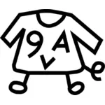 9VA macs symbool karakter vector tekening
