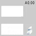 A0.00 dimensioni immagine vettoriale disegni tecnici carta modello