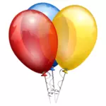 彩色气球矢量图