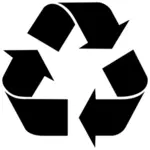 Recycling symbol vector image