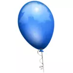 蓝色的气球矢量图像