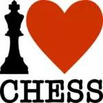 'Eu amo xadrez '