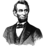 Vektor-Bild, Porträt von Abraham Lincoln