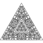 Abstractly designed triangle