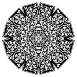 Flowery paper ornament