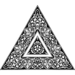Diseño abstracto triangular