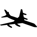 Airplane silhouette image