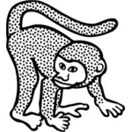 Grafika wektorowa wypryskami Monkey