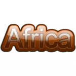 '' Afrika '' etiket vektör görüntü
