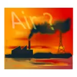 Загрязнение воздуха векторные иллюстрации