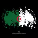 ペイント スパッタでアルジェリアの旗
