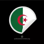 Autoadesivo con la bandiera algerina
