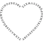 Hjärta och alfabetet