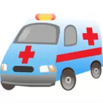 Glanset ambulanse vektor image.