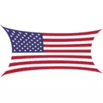 Gestreckte Flagge Amerika