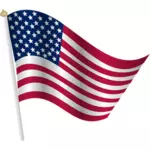 अमेरिकी ध्वज लहराते