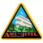Hotel sticker vector graphics