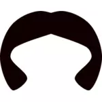 Vector clip art of wig