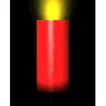 Vektor-ClipArts von rote brennende Kerze