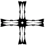Dibujo vectorial de cruz griega