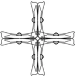 Greek cross vector illustration