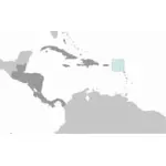 Anguilla plassering etikettbildet