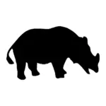 Rhinoceros silhouette image