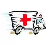 Ambulance truck vector image