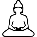 Ilustración de esbozo de Buda