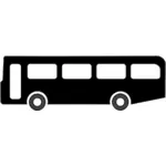 Julkisen liikenteen bussisymbolin vektori clipart-kuva