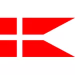 Государственный Флаг Дании в виде Сплит векторной графики