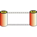 Vector illustration of color photo film rolls