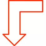 L-shaped arrow