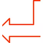 L-vormige pijl vector afbeelding