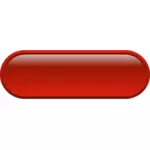 Píldora en forma de dibujo vectorial de botón rojo